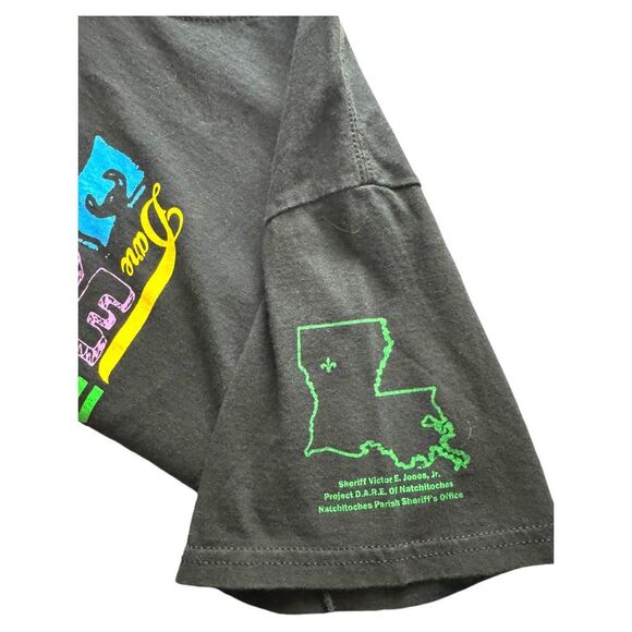 DARE Multi-Color Logo Tee - Black - Size M - Picture 8 of 10